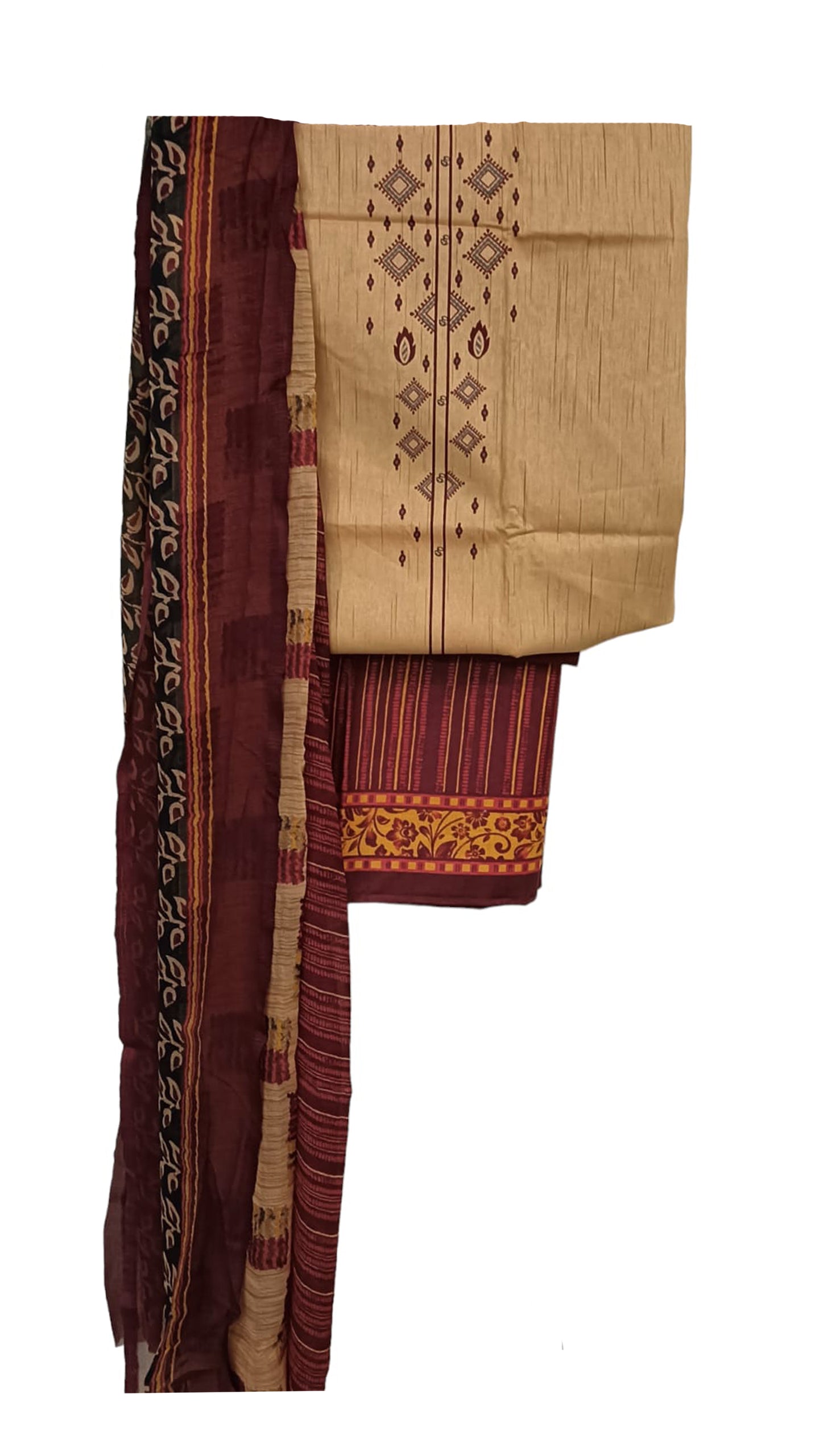 cotton Printed Multi colour Dress materials