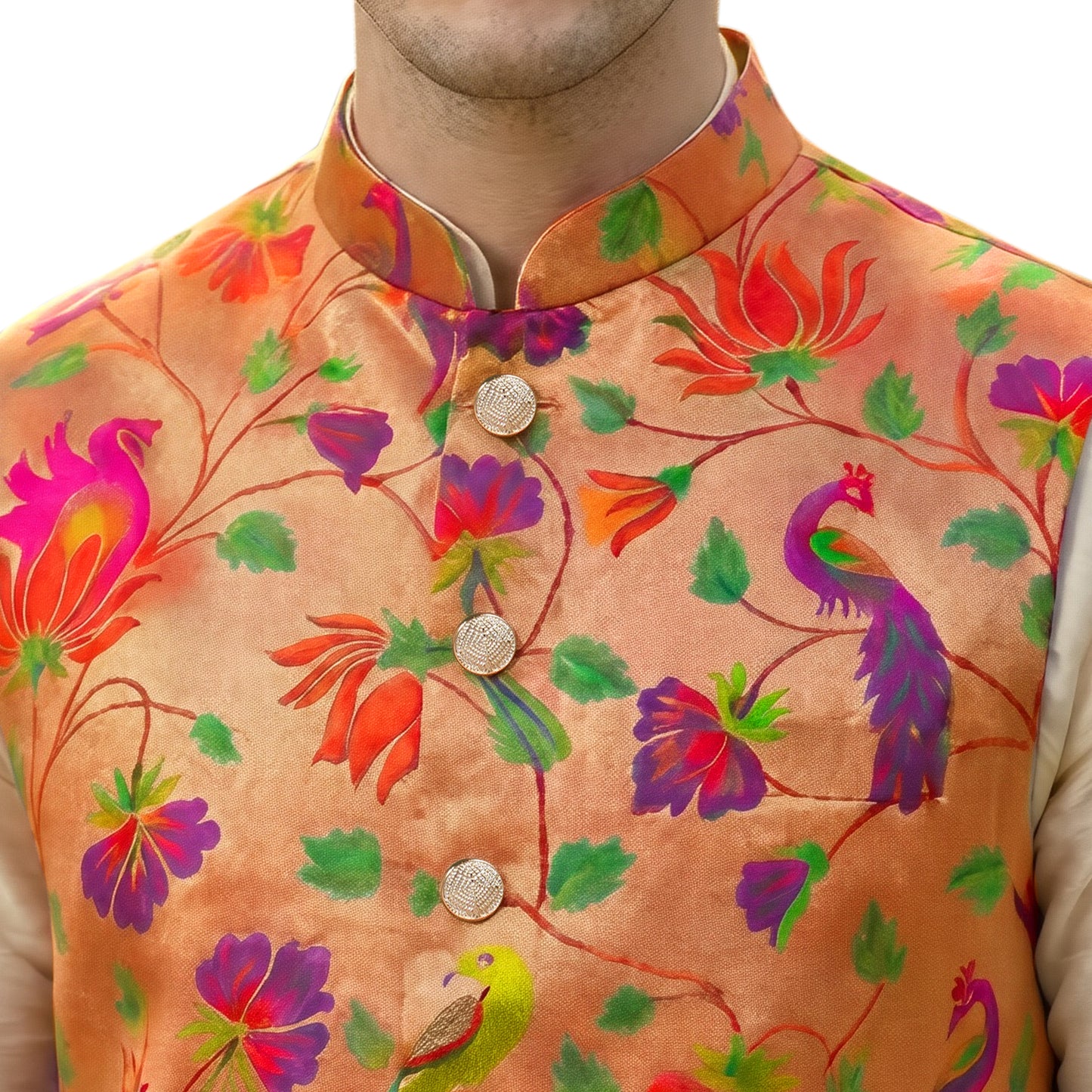 A Paithani Jacket For Men wedding collection Export quality
