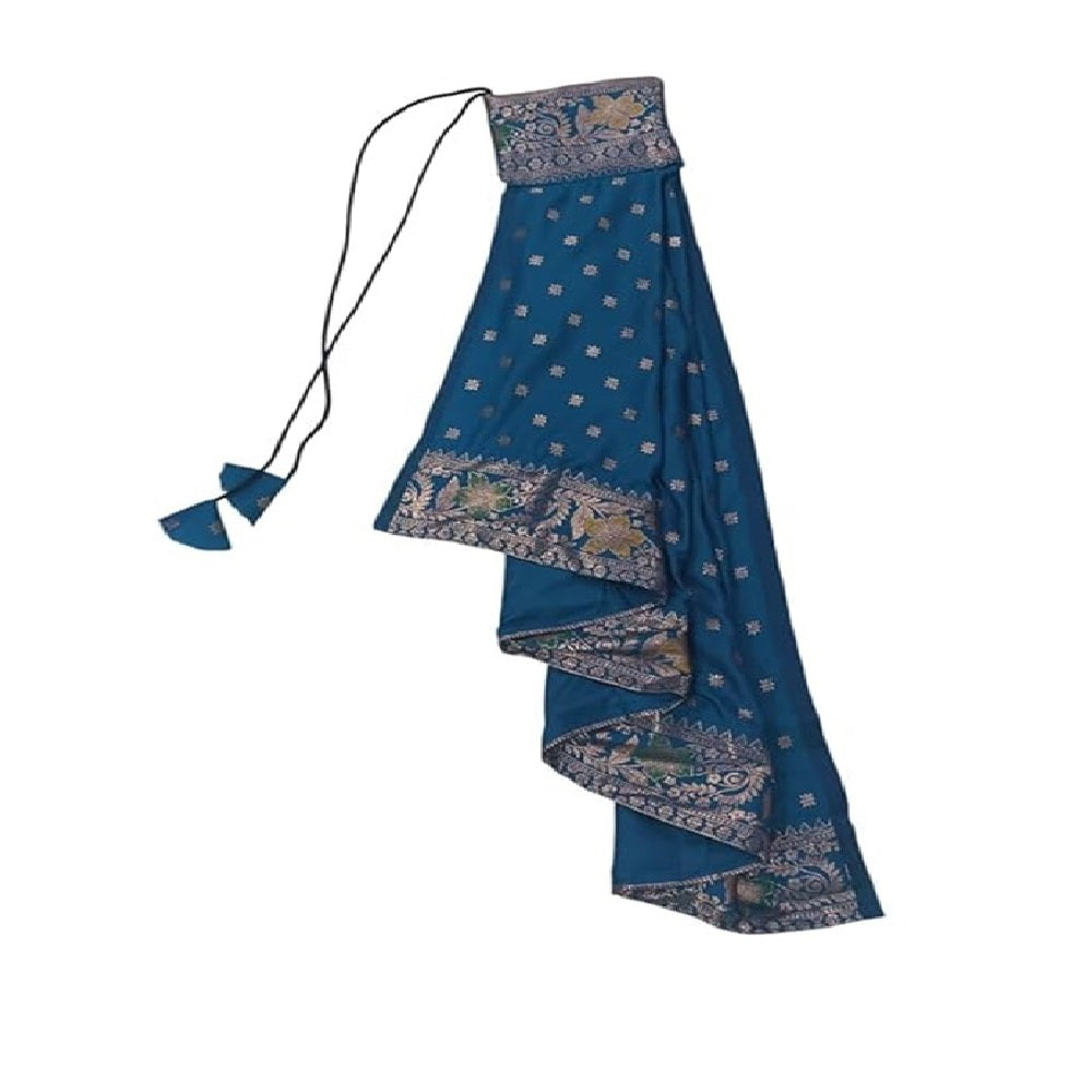Traditional gudi Vastra Banarasi Silk Shahi Mastani colour (Blue)
