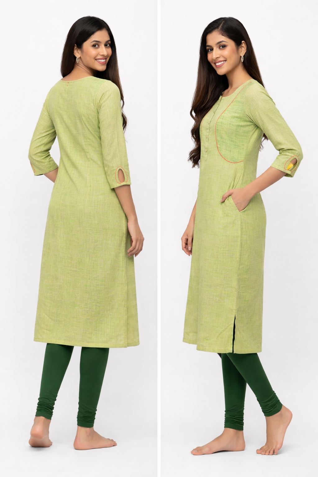 Cotton Kurti for Women Summer Special PistaGreen