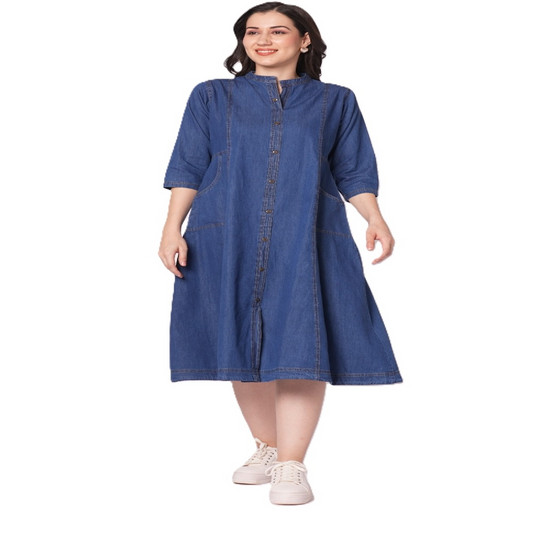 Denim dress for women
