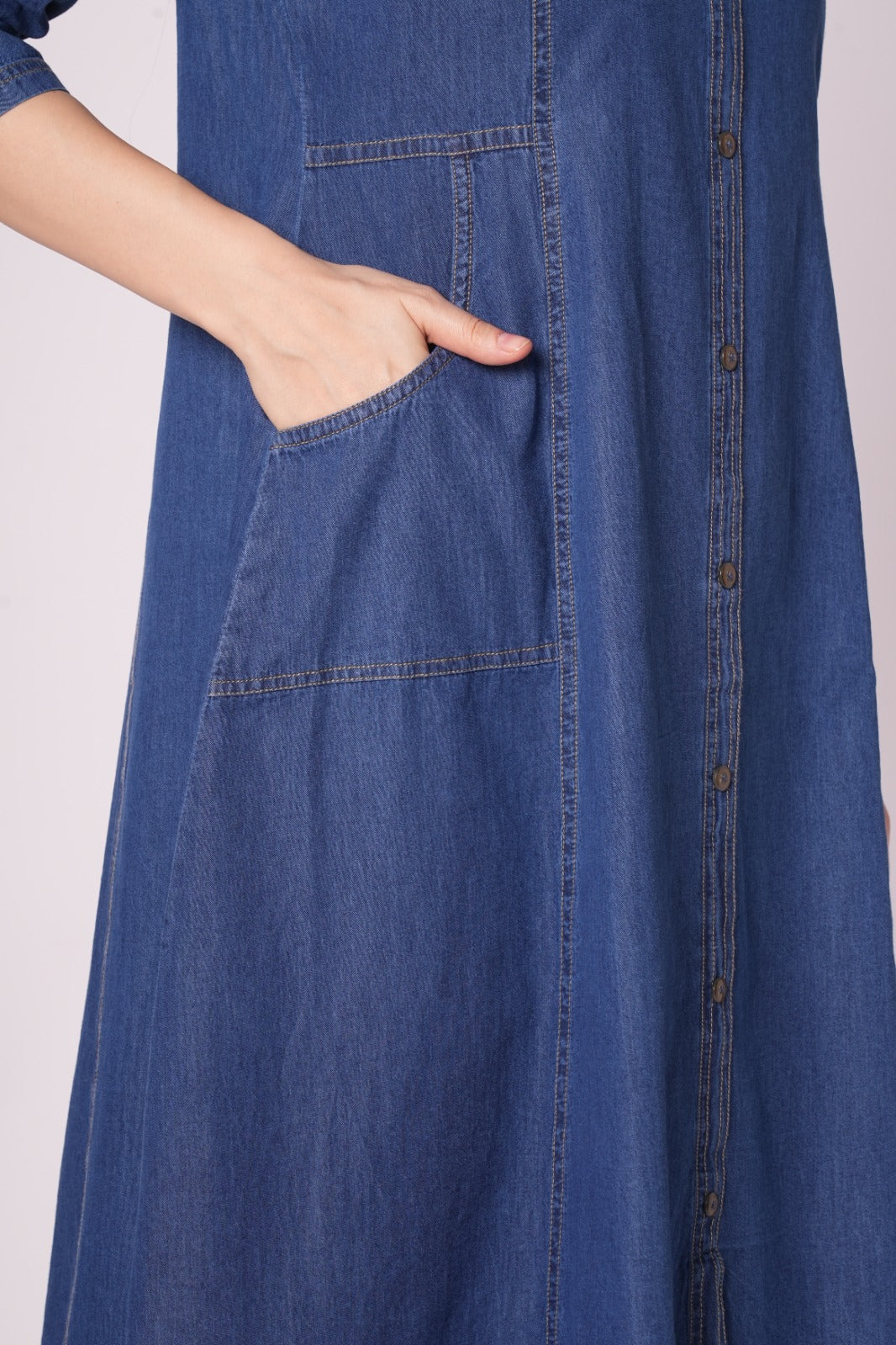 Denim dress for women