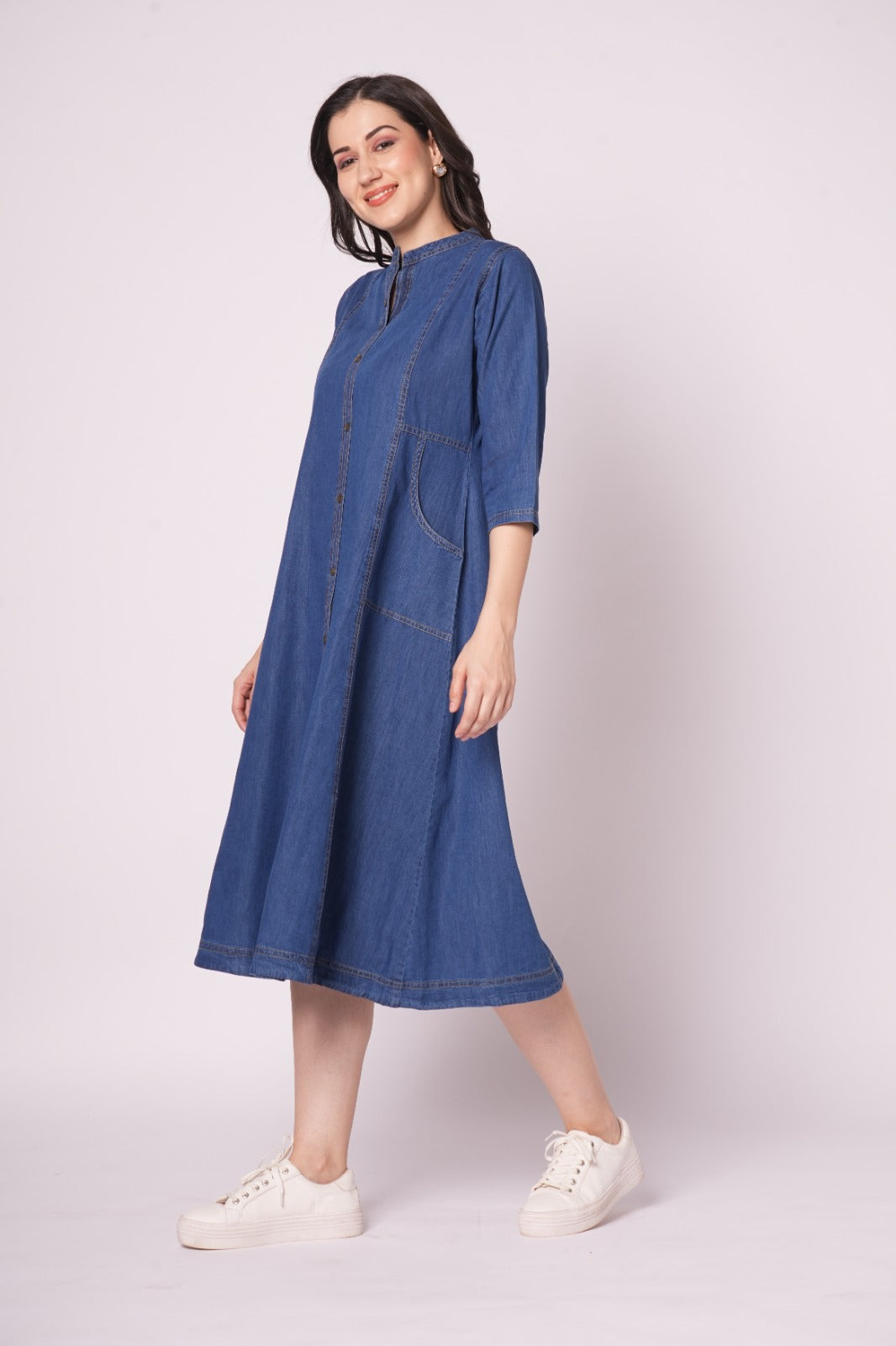 Denim dress for women