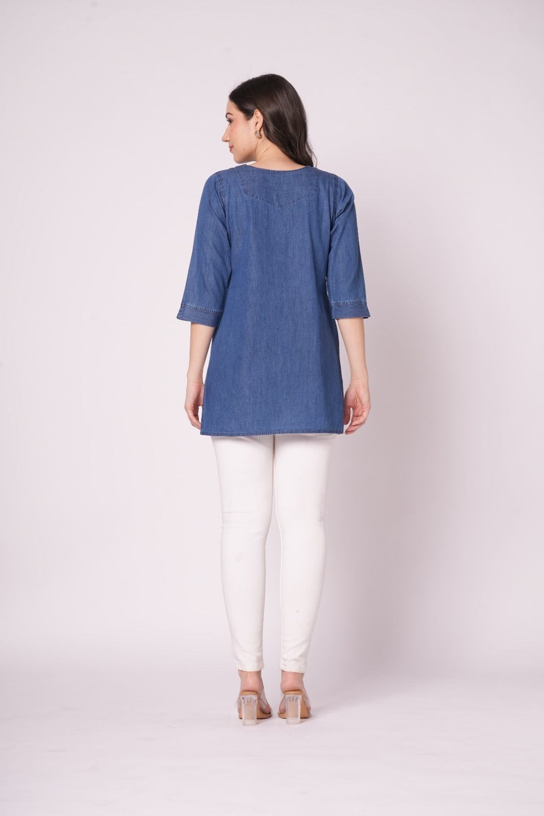 Denim Top for Women  Blue