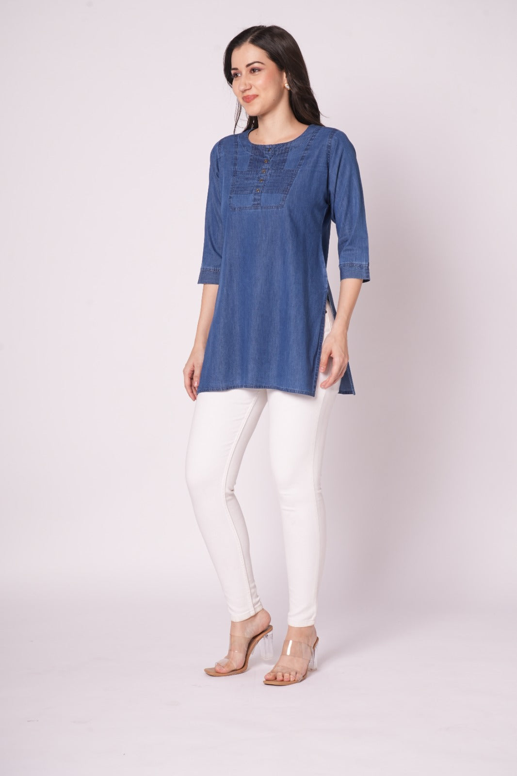 Denim Top for Women  Blue