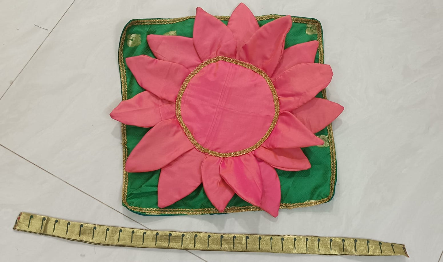 Lotus aasan for laxmi pujan