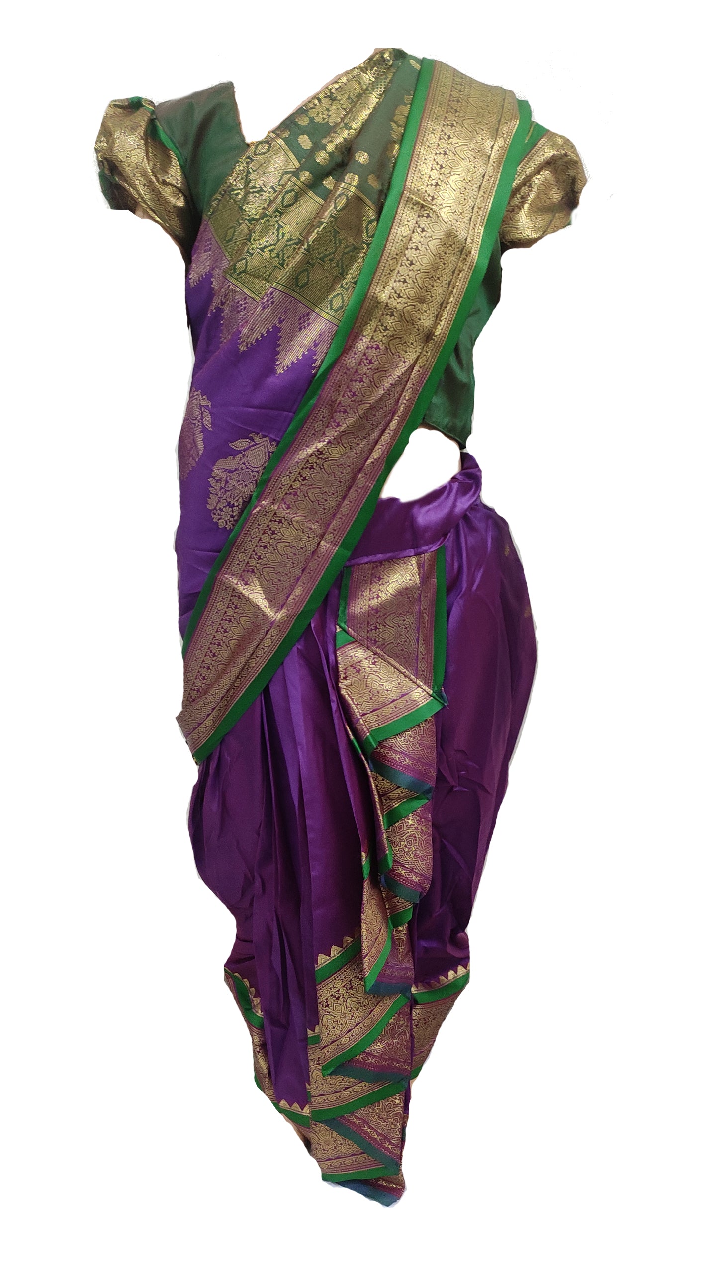 girls nauvaari saree
