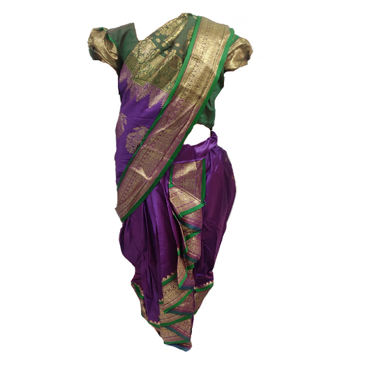 girls nauvaari saree