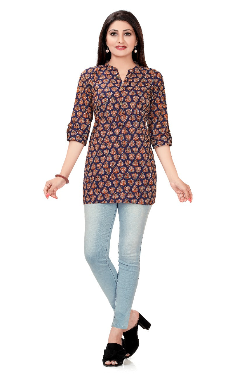 Cotton Short Kurtis/Tops for Women