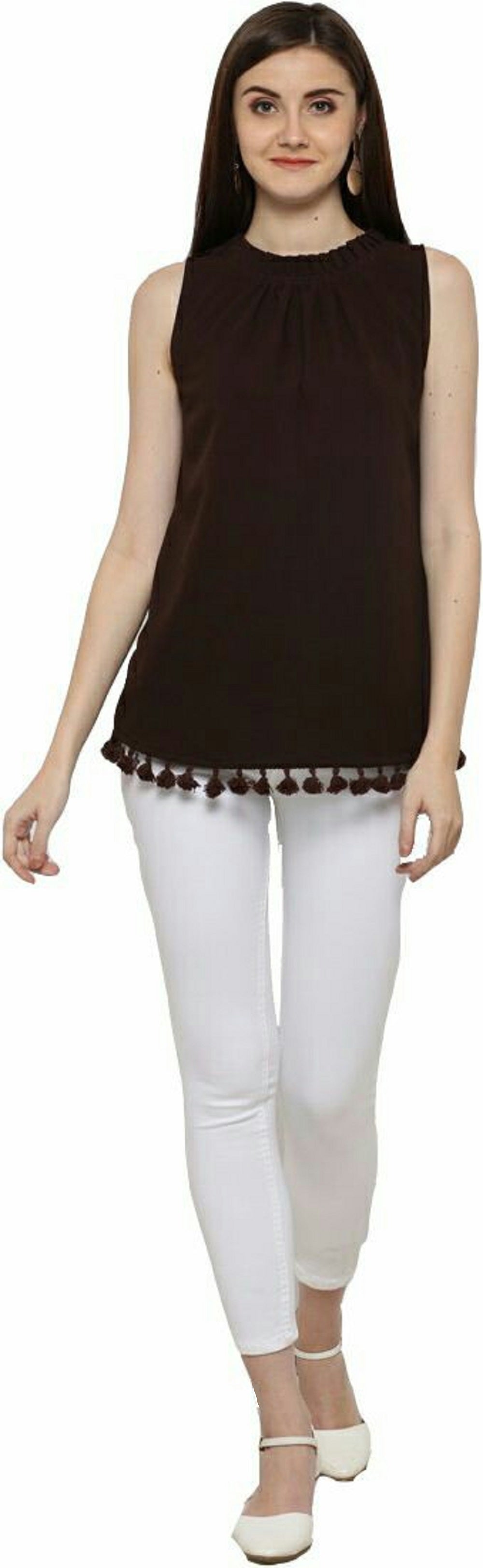 Georgette Western Tops for Stylish Women, Girls