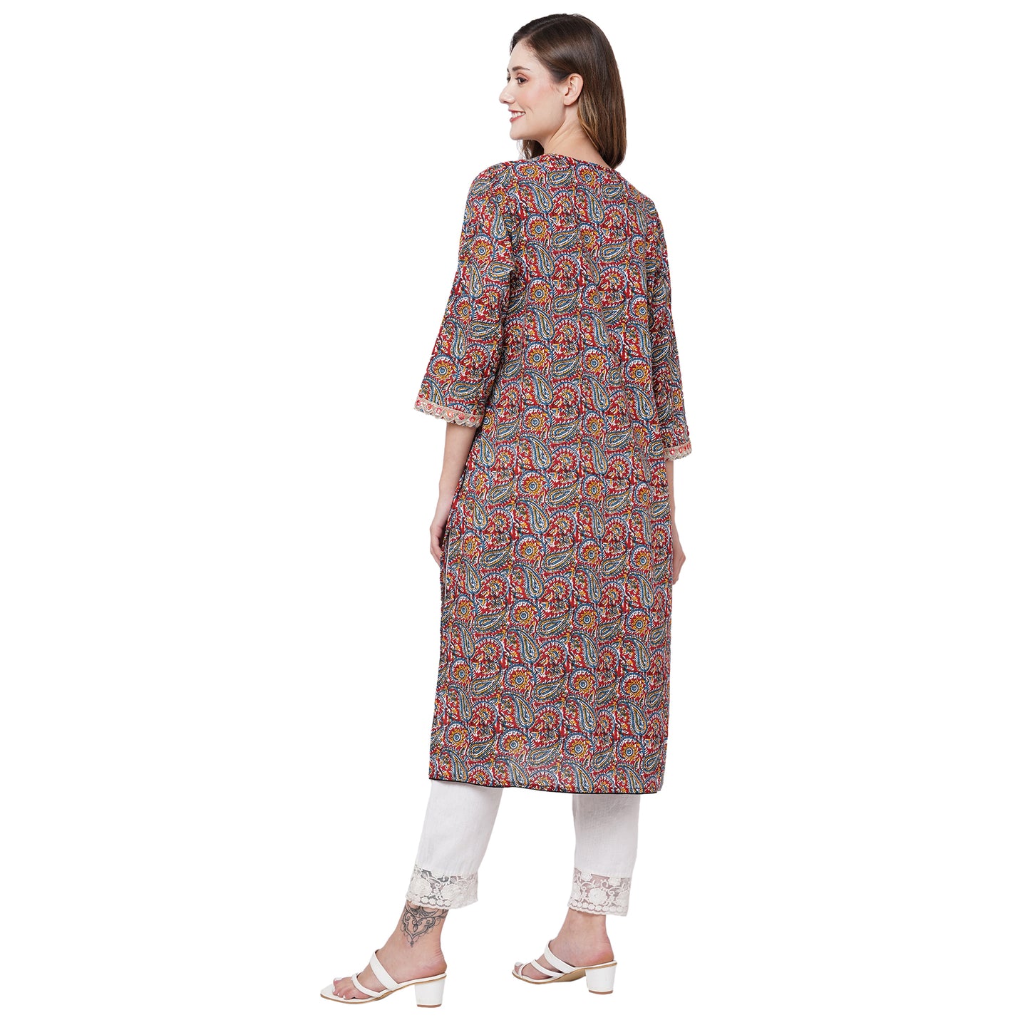 Kalamkari Print Kurtis - Cambric Cotton Plus size available