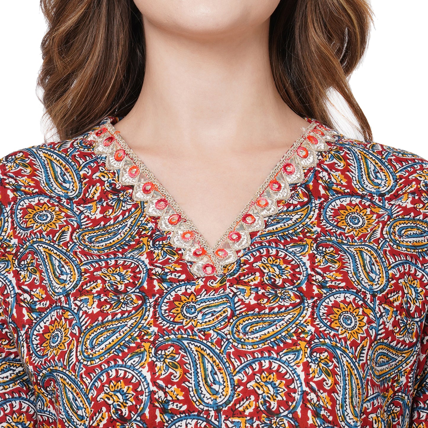 Kalamkari Print Kurtis - Cambric Cotton Plus size available