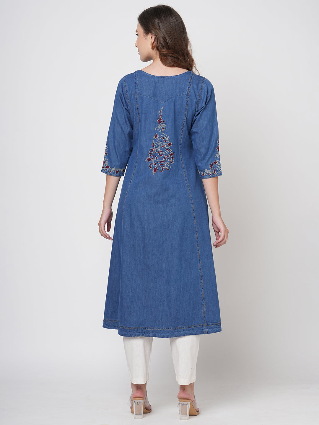 Denim Beautiful A-line Kurti