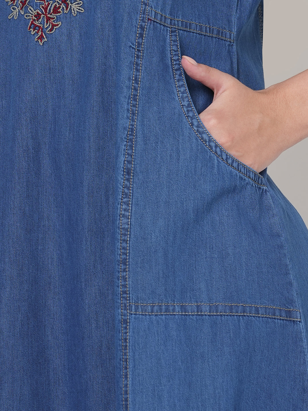 Denim Beautiful A-line Kurti