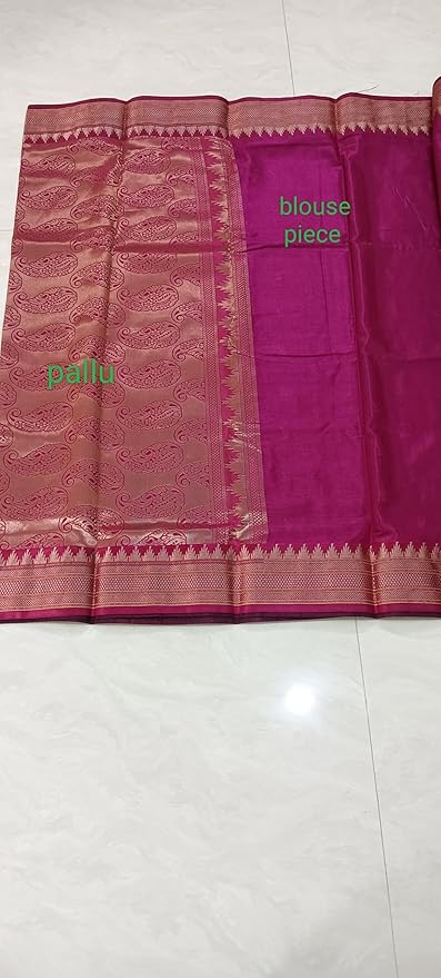 Saree paithani chandrakor woven Maau silk Bottle Green