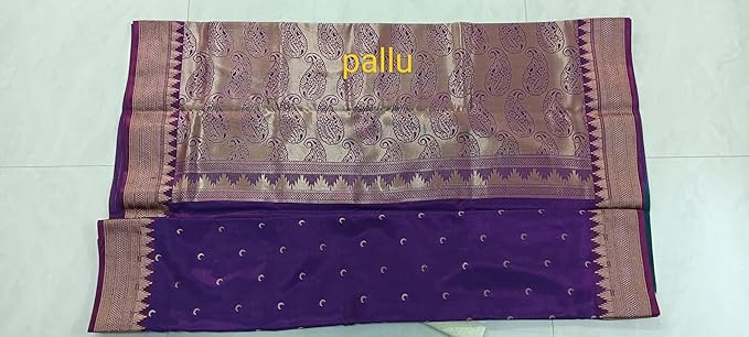 Saree paithani chandrakor woven Maau silk Purple