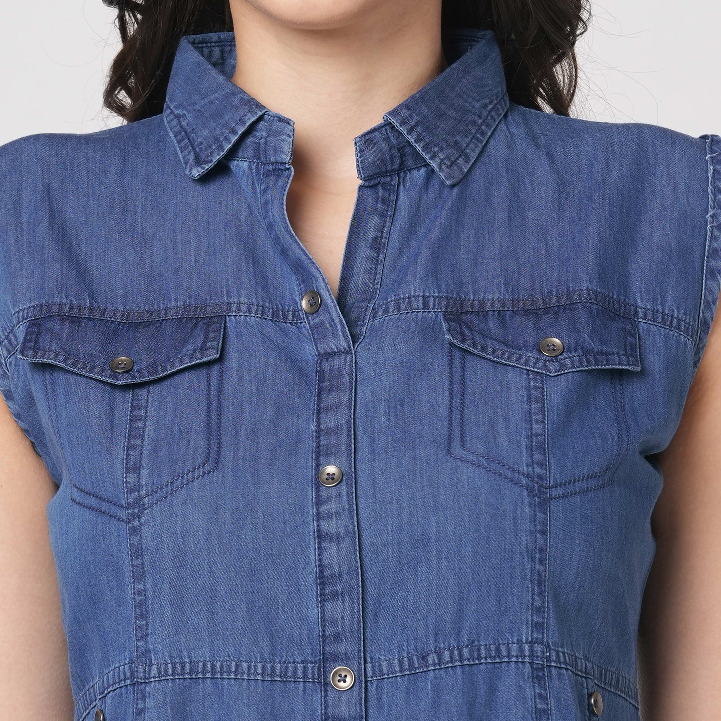 Boho Denim Tunics, Separately 3/4th Sleeves Given with this