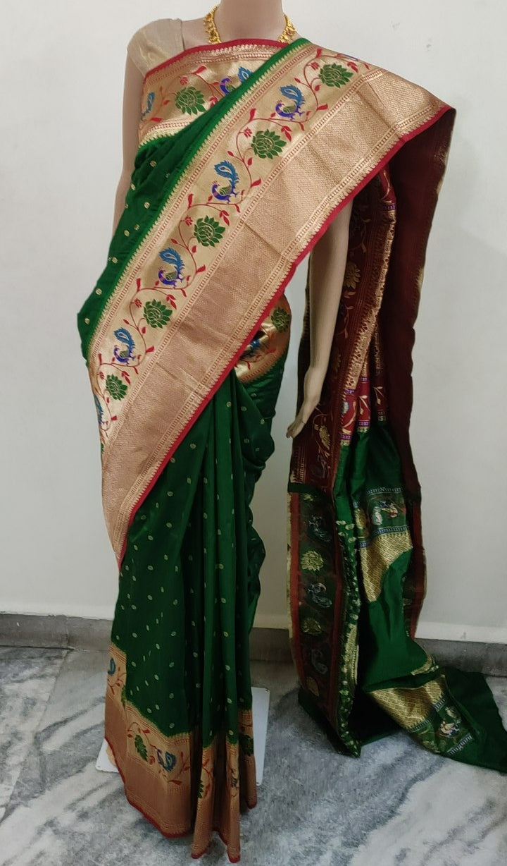 Paithani Sarees for Women kalanjali Silk With Blouse Piece, Bridal Collection