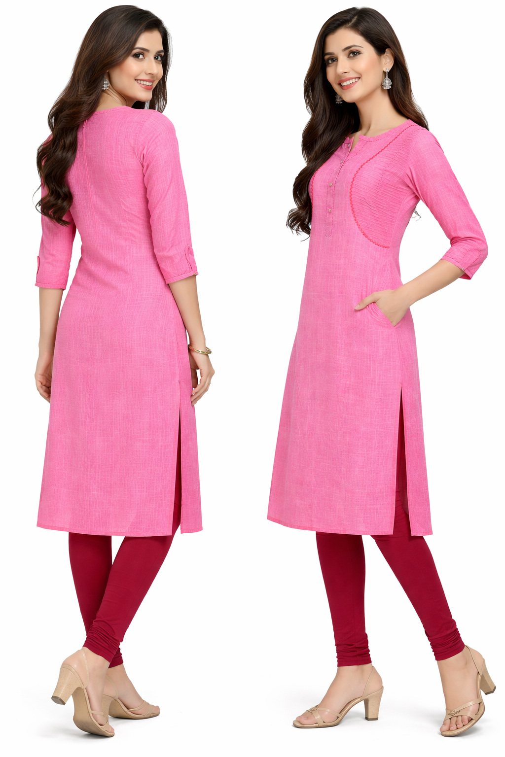 Cotton Kurti for Women Summer Special  Pink Colour