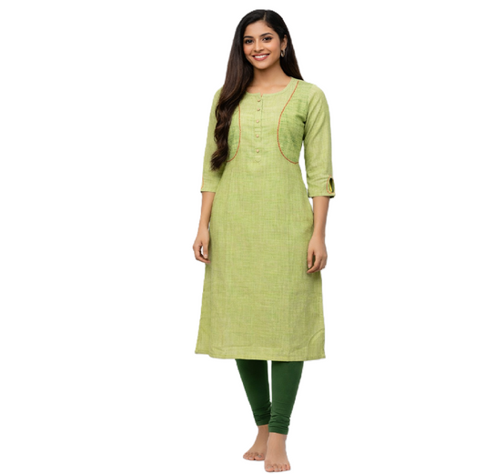 Cotton Kurti for Women Summer Special PistaGreen