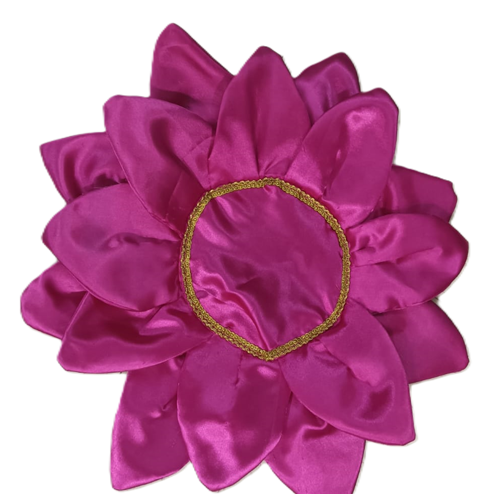 lotus Aasan Art silk for Laxmi Puja, Ganpati aasan, Pooja Aasan, (15 * 15 INCH)