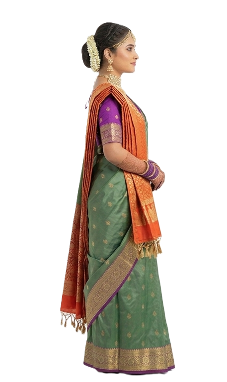 Shela For Bride Paithani Semi Silk.