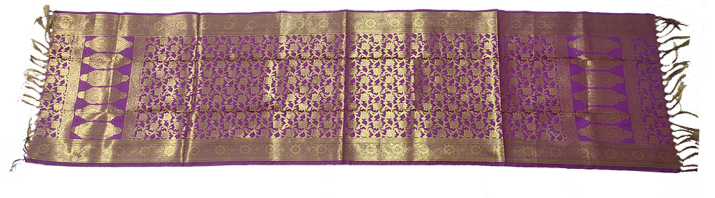 Shela For Bride Paithani Semi Silk. Purple