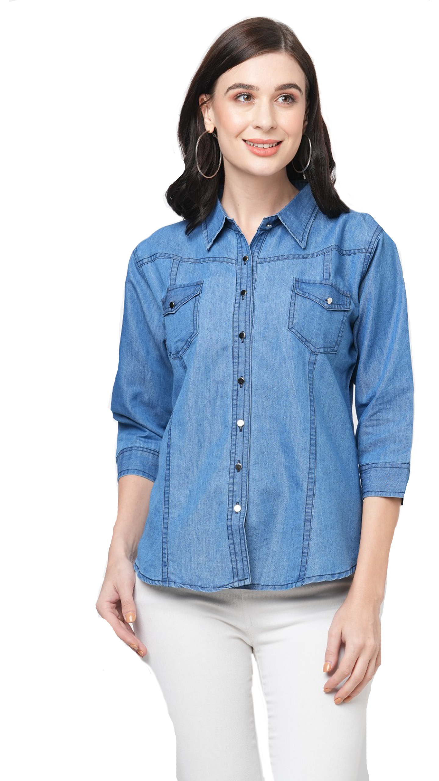 gia Denim shirt for women Blue