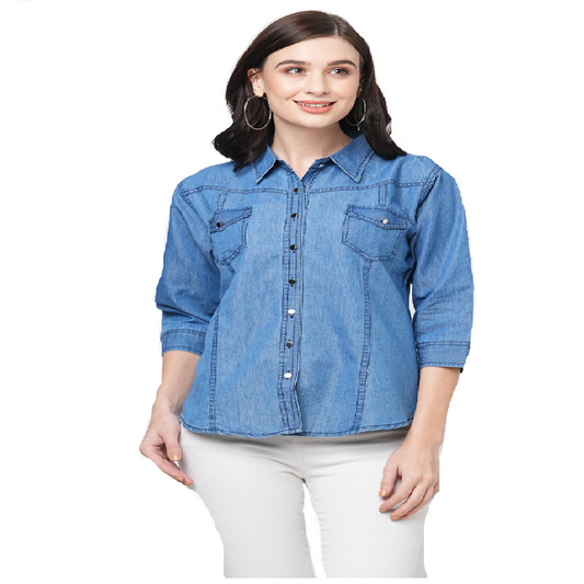 gia Denim shirt for women Blue