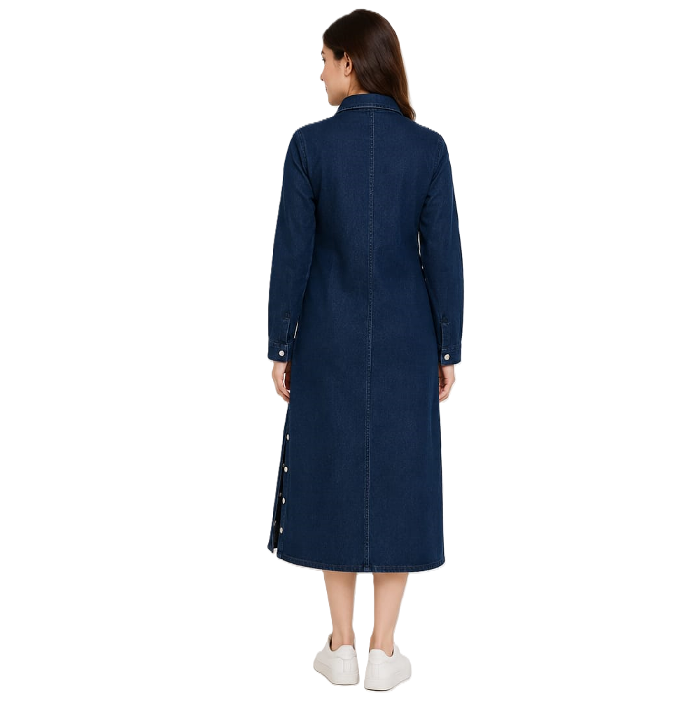 Denim coat style dress Only L size available