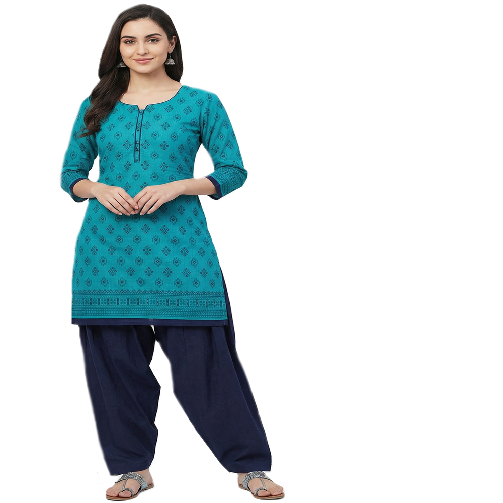 Pure cotton Unstitched dress materials for women, best for summer.