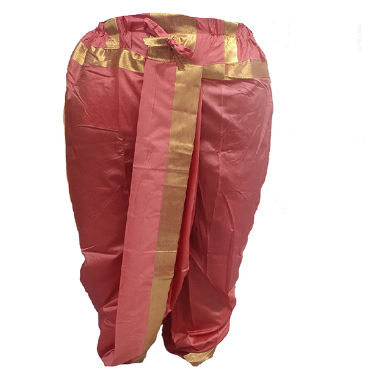 Dhoti for men ready to wear Best for Spiritual moments Aboli color, free size Art Silk