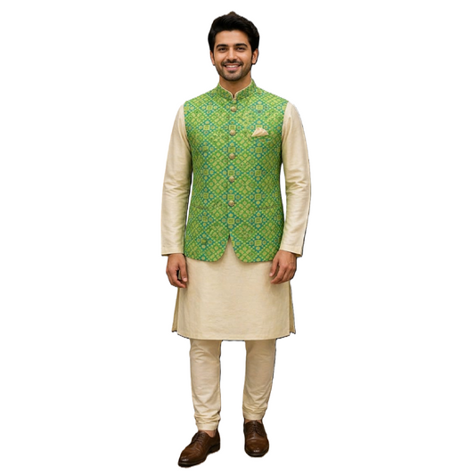 RAJAAU ETHNICS Functional Jacket for Men Wedding Collection