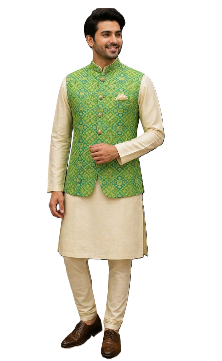 RAJAAU ETHNICS Functional Jacket for Men Wedding Collection