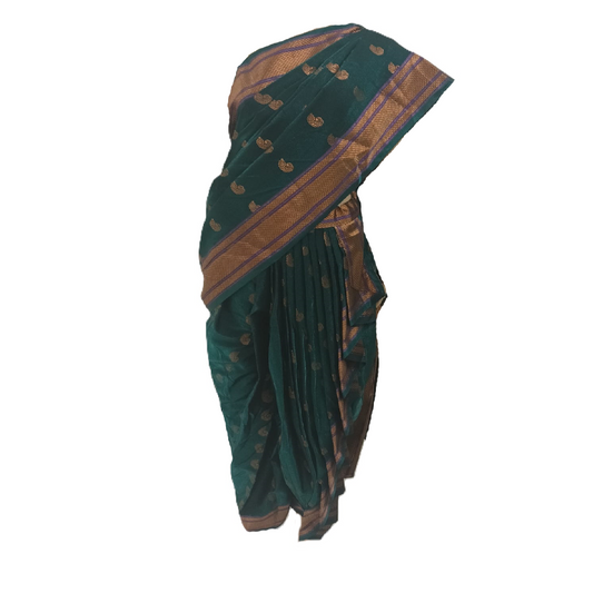 A bridal saree Indian traditional theme Nauvari