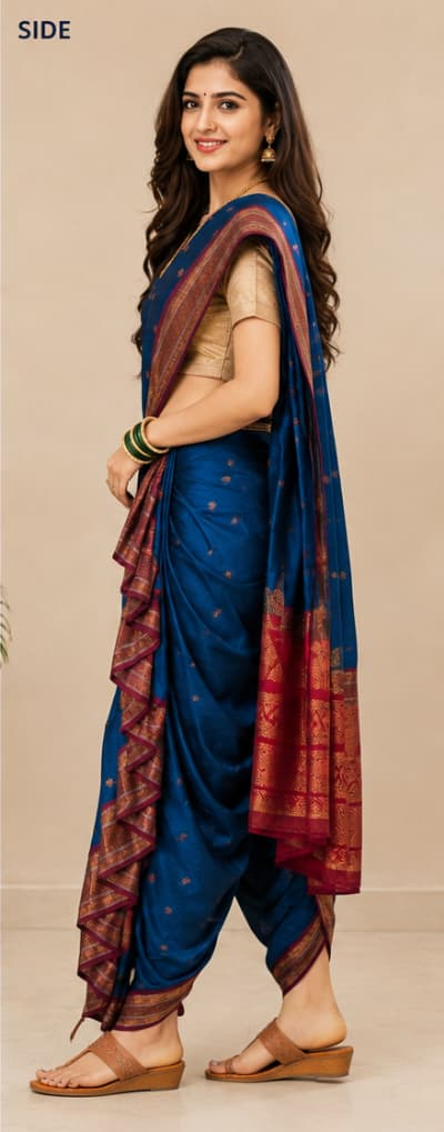 Maharashtrian Nauvari saree| South Indian Saree| Paithani Saree