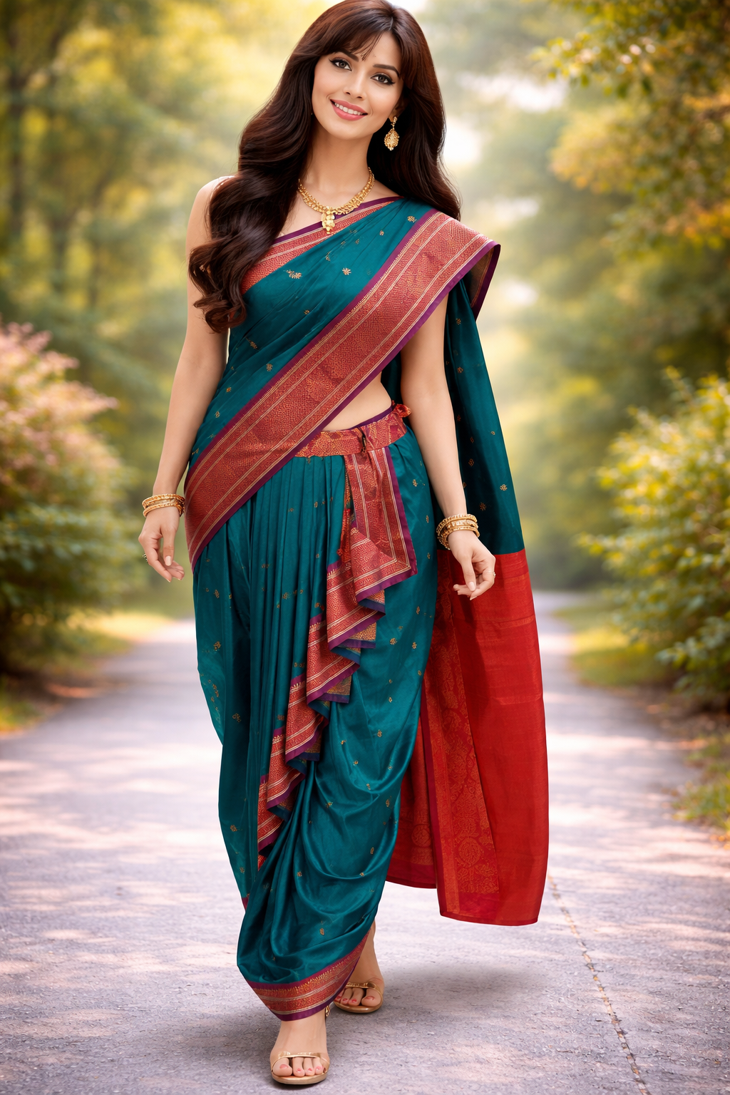 nauvaari sarees for women Wedding special - Morpankhi