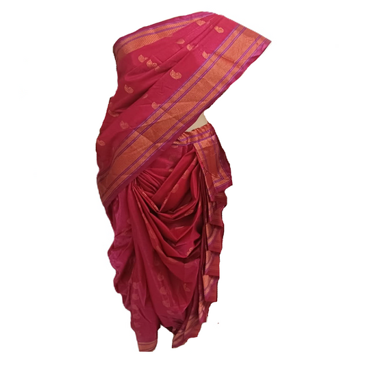 nauvari sarees for women Wedding special - Pink