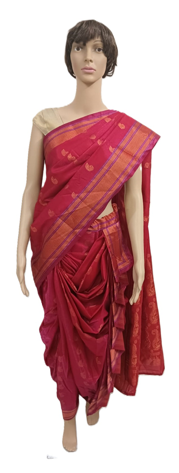 nauvari sarees for women Wedding special - Pink