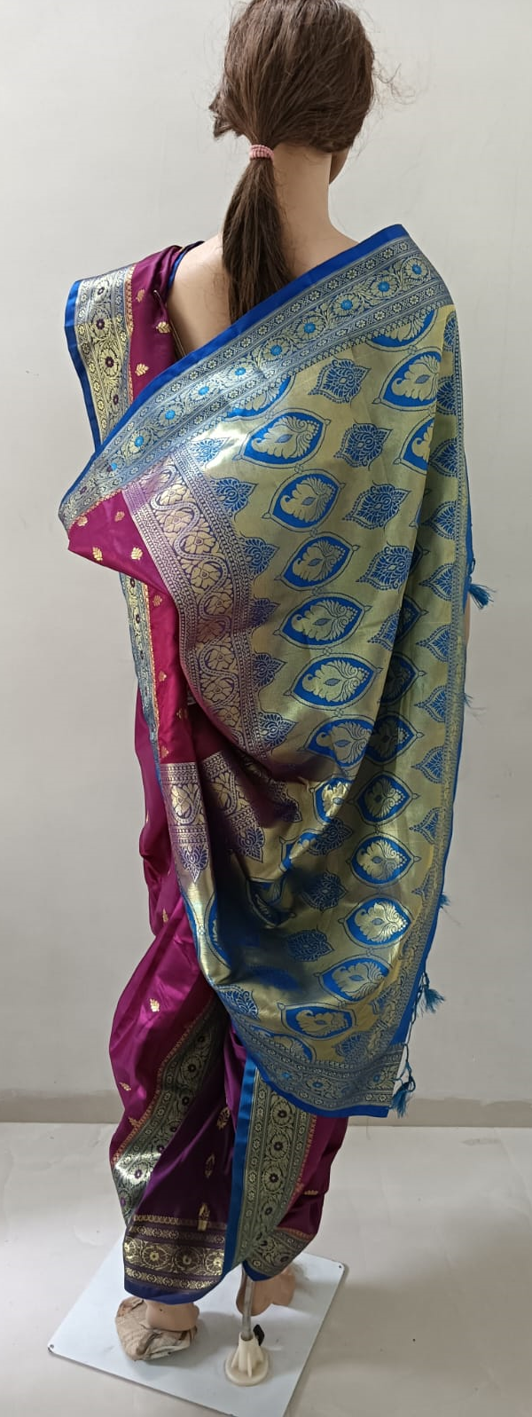 nauvaari sarees for women gauri ganpati special Fresh Plum Colour