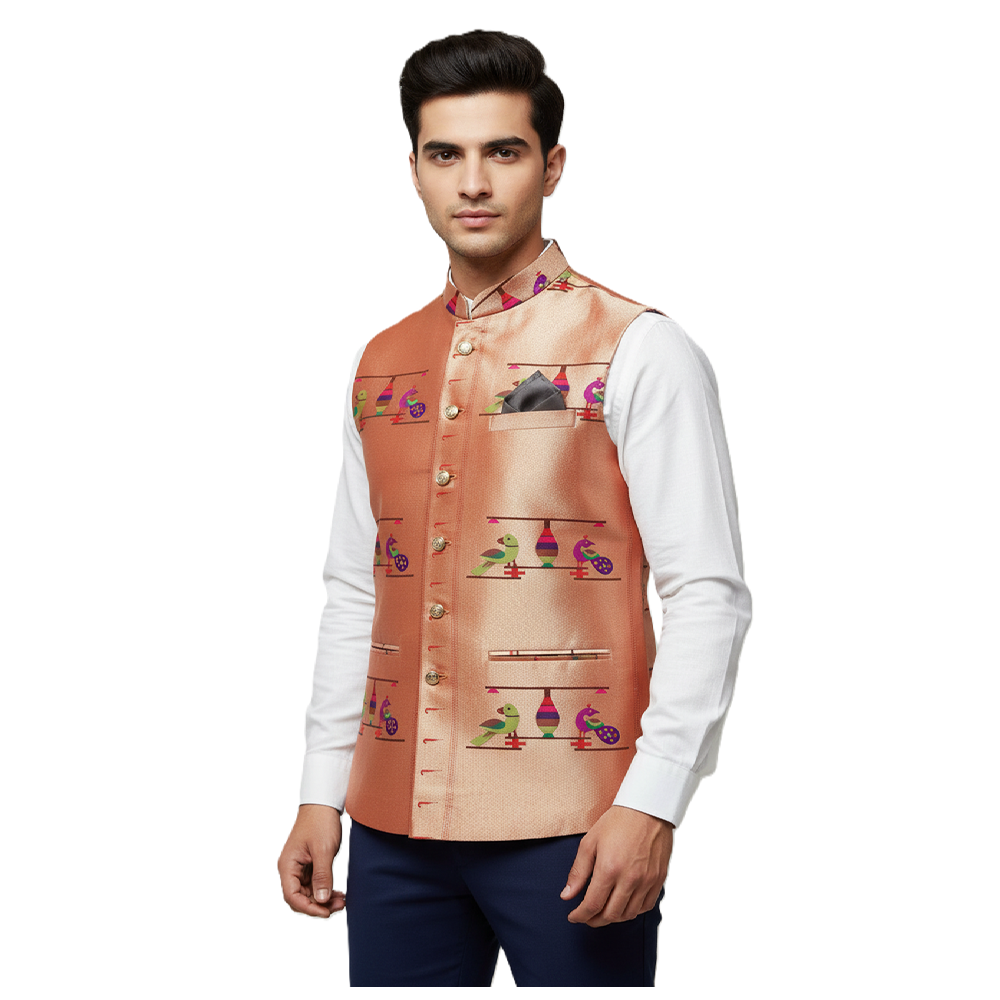 Paithani Jacket for men, wedding collection