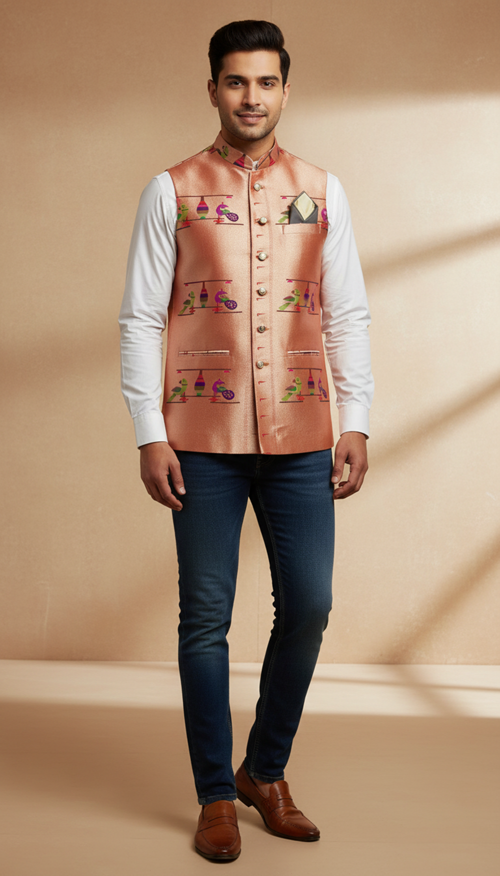 Paithani Jacket for men, wedding collection