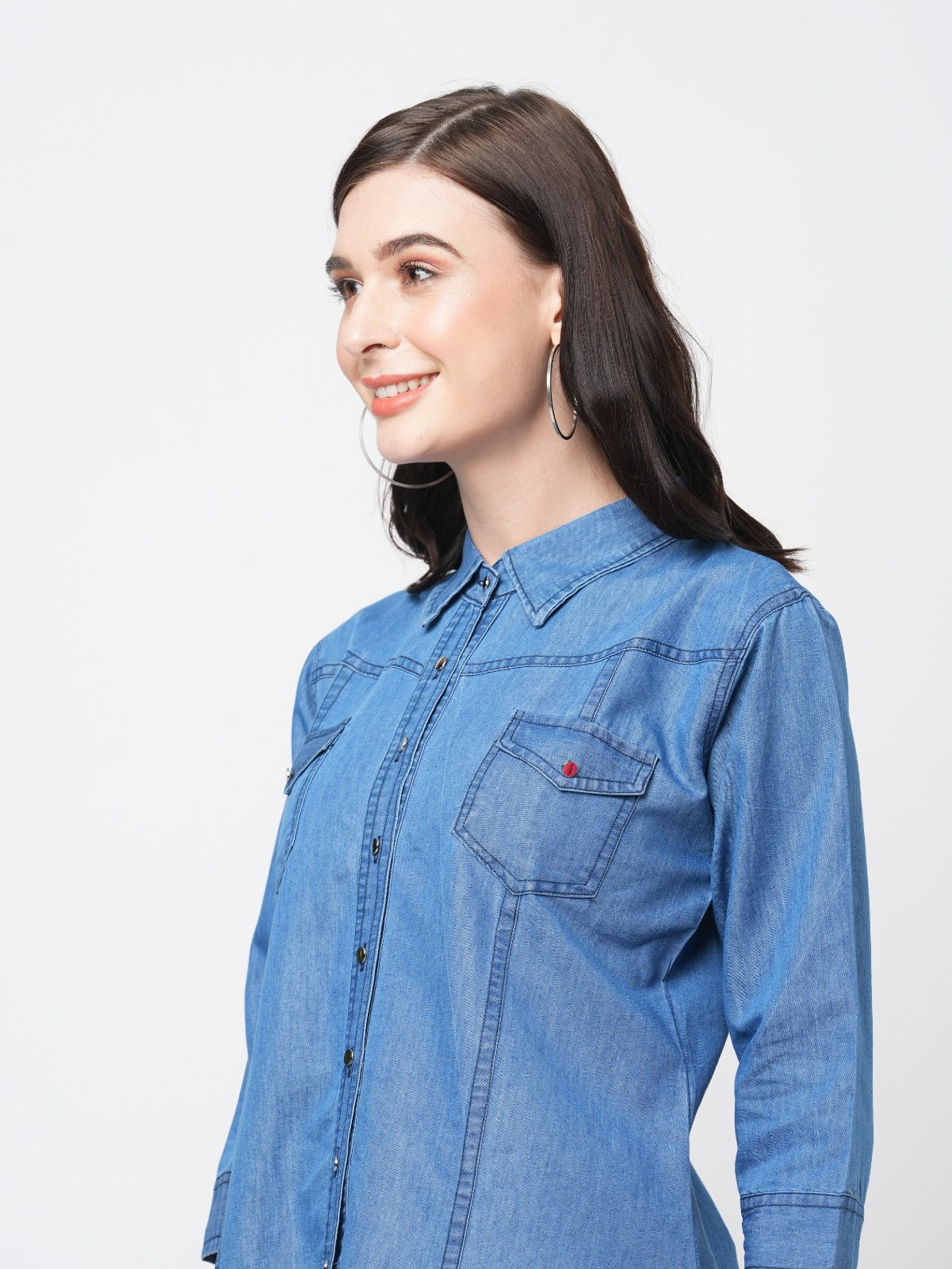 gia Denim shirt for women Blue