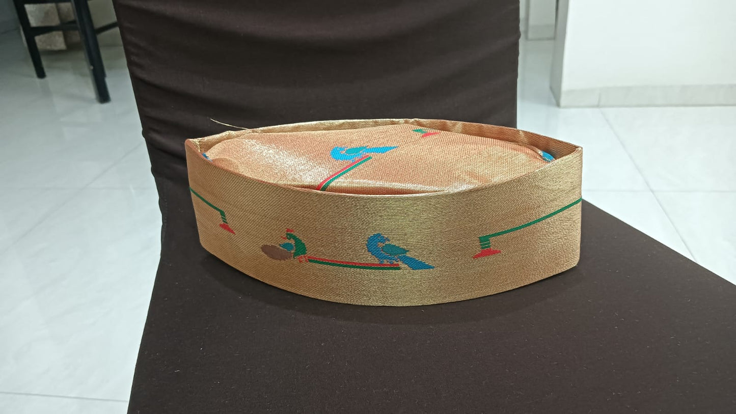 Paithani tourban/topi/cap for grooms