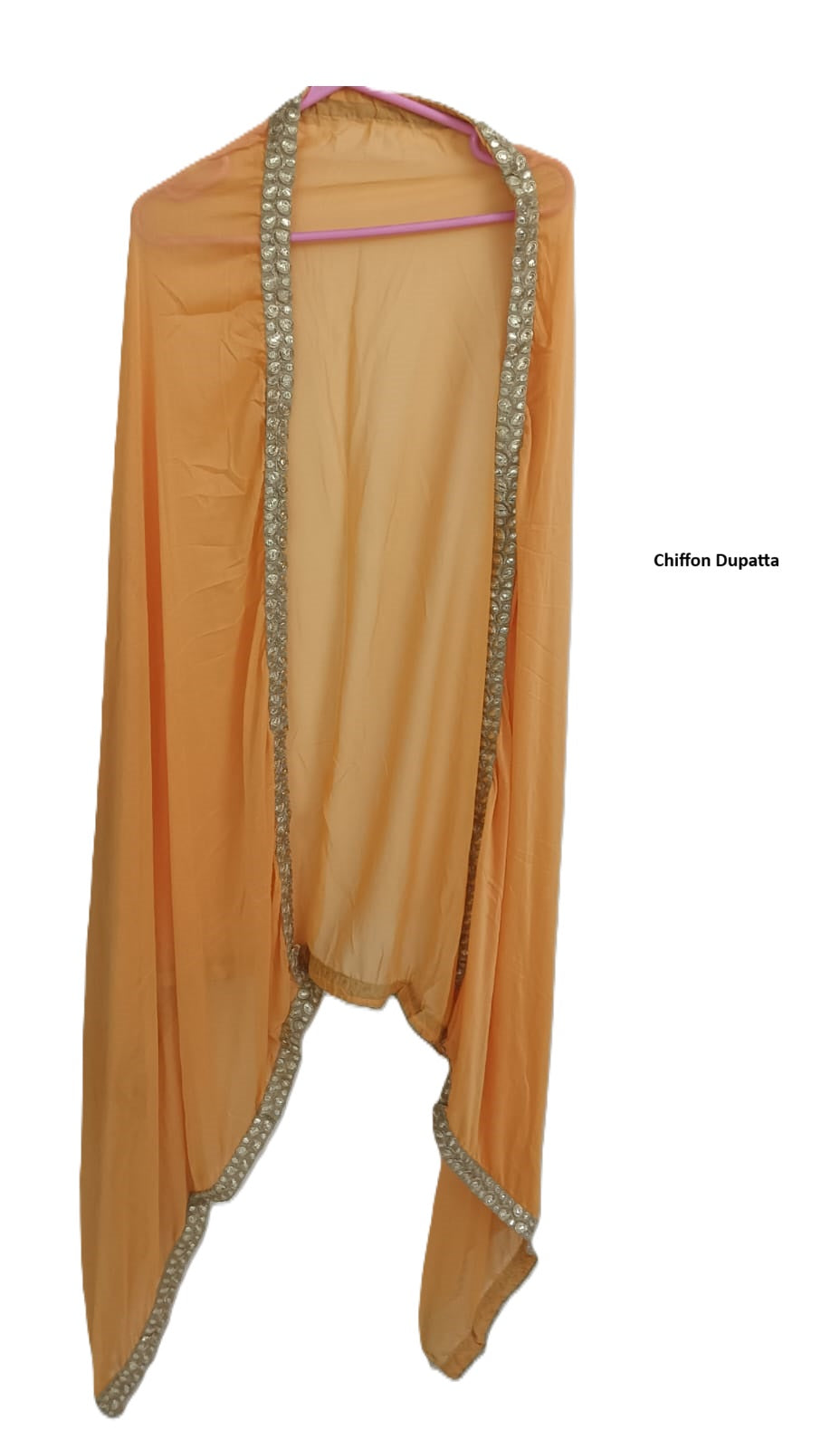 Kundan Work Chanderi Silk Dress Material Mango Yellow