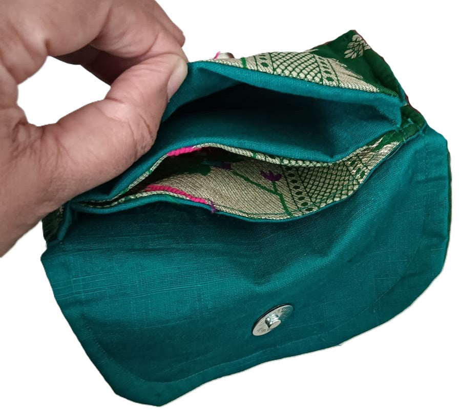Paithani Coin purse/ small purses for women.