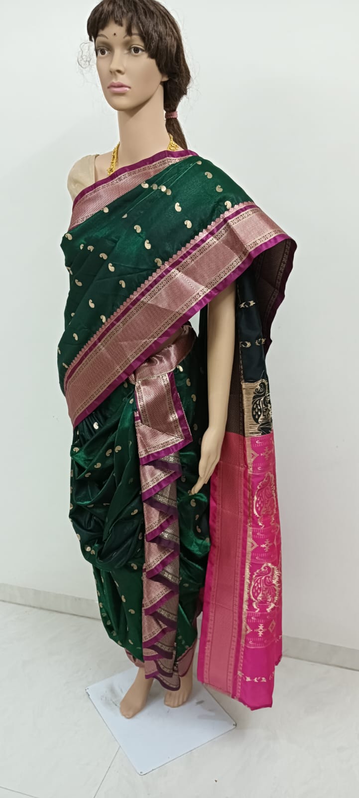 Nauvari sarees for women Gauri Ganpati Special - Maau Silk