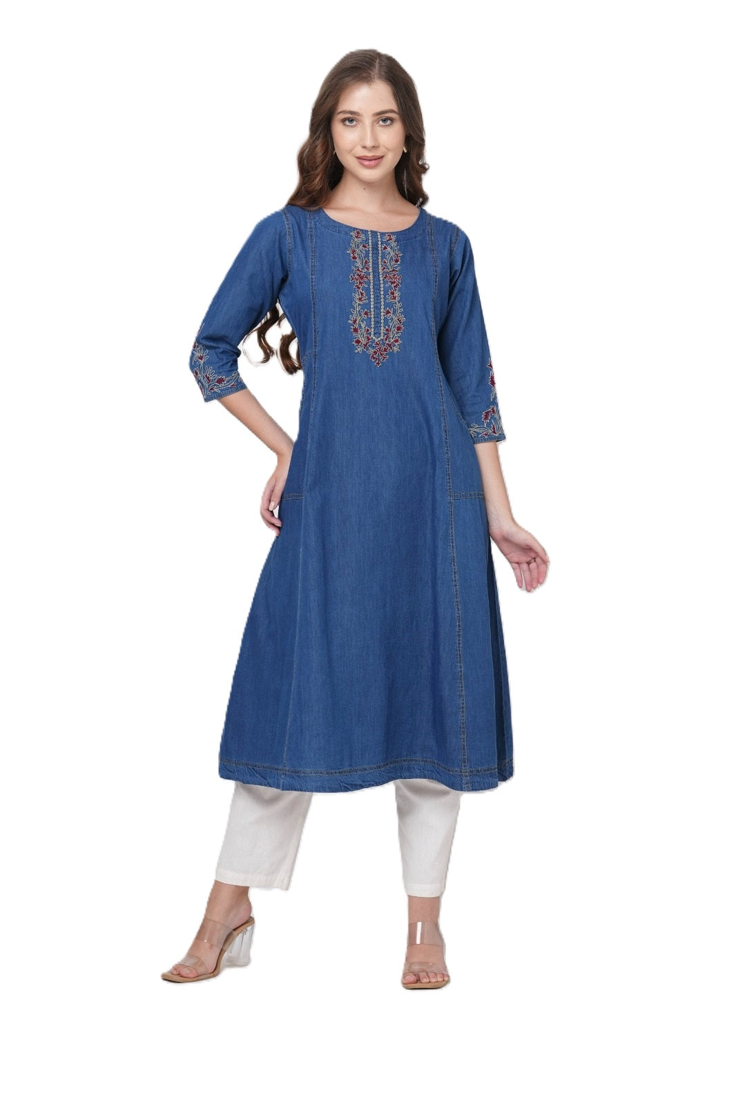 Denim Beautiful A-line Kurti