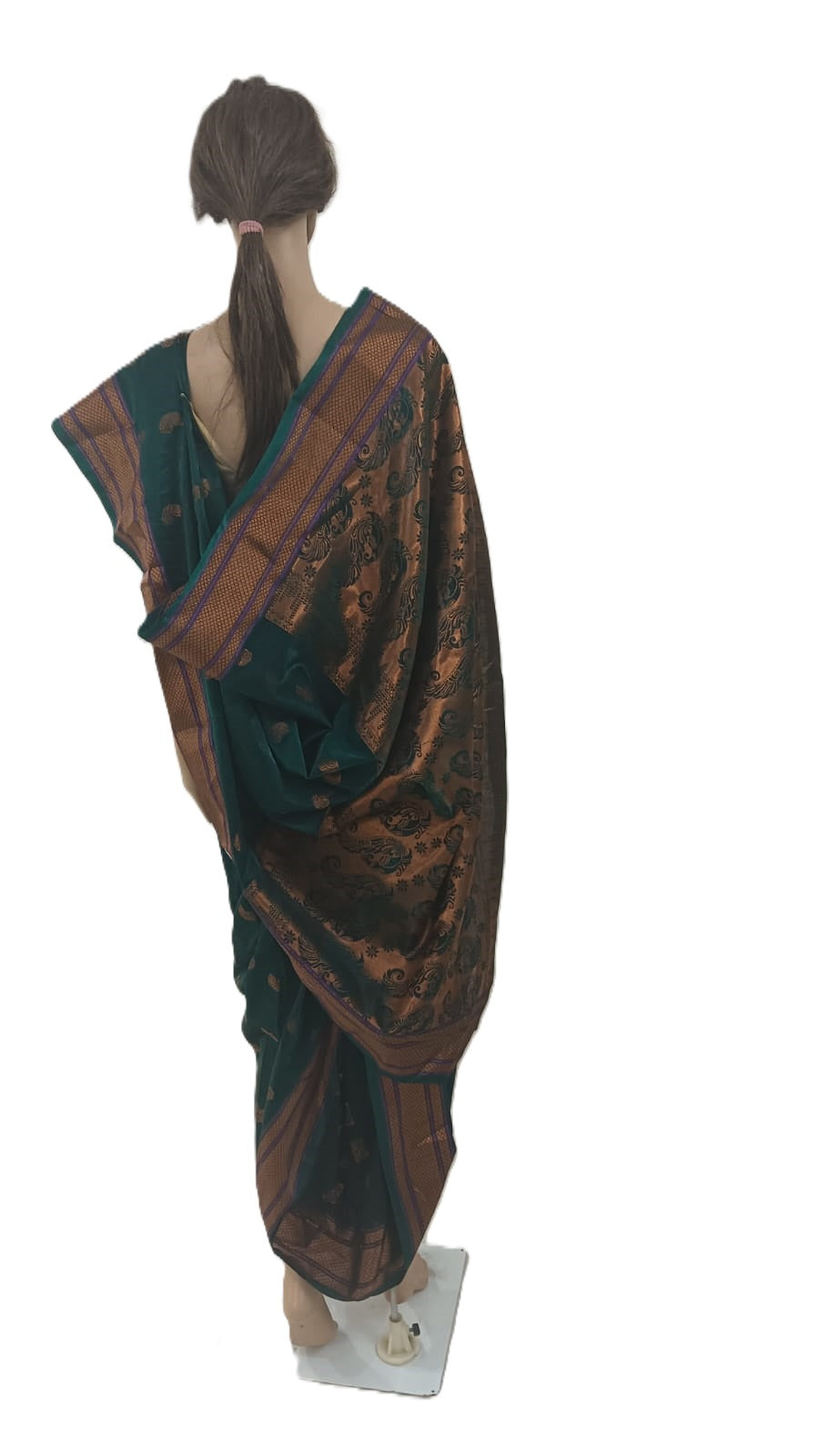 A bridal saree Indian traditional theme Nauvari