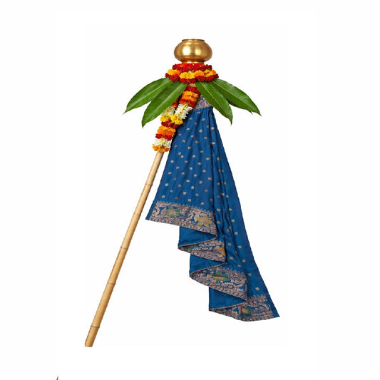 Traditional gudi Vastra Banarasi Silk Shahi Mastani colour (Blue)